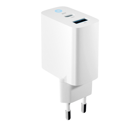 Зарядний пристрій Forcell 65W GaN 2x USB C 1x USB A , White