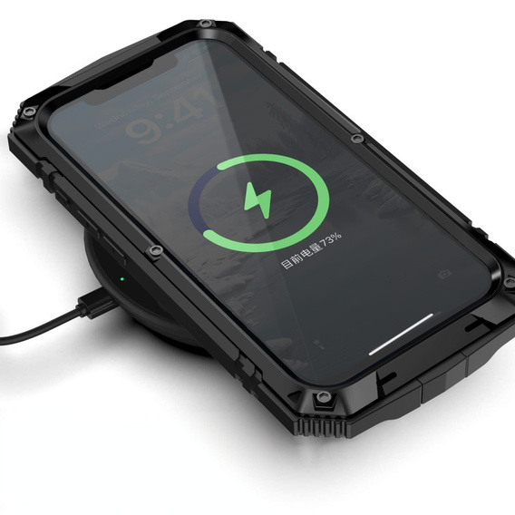 Броньований чохол для iPhone 16E, R-JUST, чорний