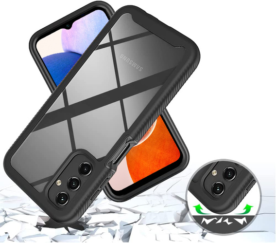 Чехол для Samsung Galaxy A14 4G/5G, Shockproof, с пленкой, чёрный