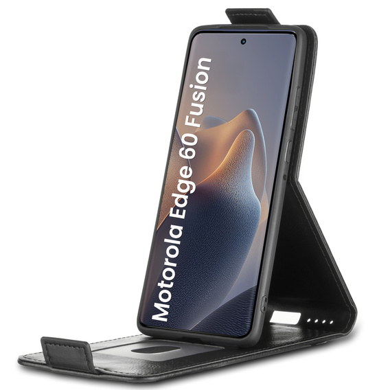 Футляр з клапаном для Motorola Edge 60 / 60 Fusion, Flip, чорний