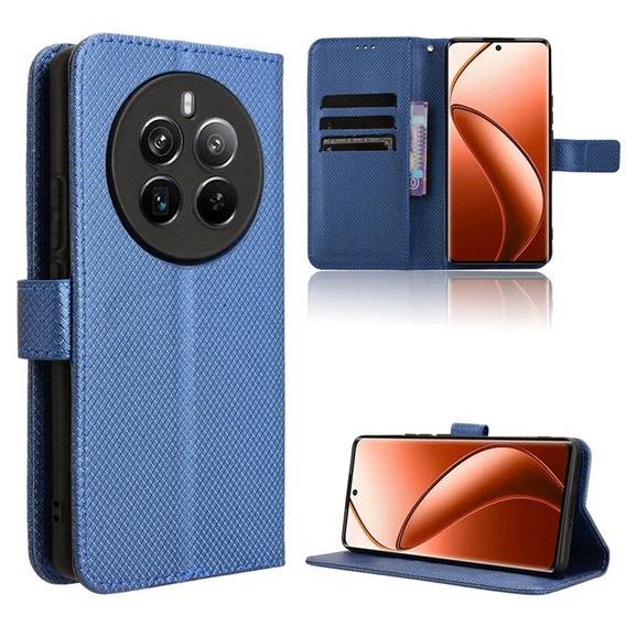 Откидной чехол для Realme 12 Pro 5G / 12 Pro+ 5G, Wallet Smart Magnet, синий