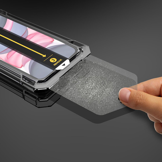 2x Скло захисне загартоване для iPhone 11 / XR, ERBORD Easy App Full Screen Protector