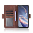 Откидной чехол для Oppo Reno 4 Z 5G, Card Slot, коричневый