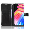 Футляр з клапаном для Infinix Hot 30, Crazy Horse Wallet, чорний
