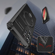 Чохол GKK для Galaxy Z Flip 5 5G, Corners Dropproof MagSafe, прозорий / фіолетовий