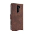 Футляр з клапаном для Xiaomi Redmi Note 8 Pro, Card Slot, коричневий
