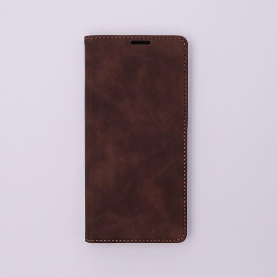 Чехол для Xiaomi Redmi 12C, ERBORD Vintage, бумажник с клапаном, кофе