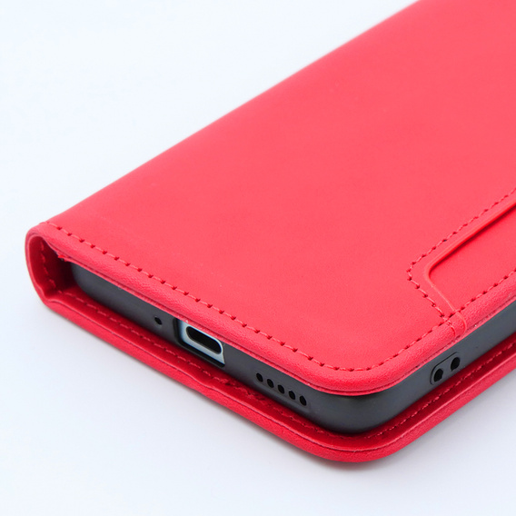 Футляр з клапаном для Xiaomi 13T / 13T Pro, Card Slot, червоний