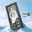 Водонепроницаемый чехол для Samsung Galaxy S24 Ultra, Redpepper, для MagSafe, чёрный