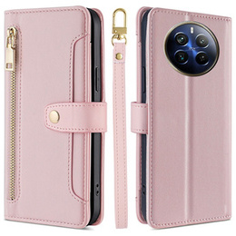 Чохол-книжка для Realme 12 Pro 5G / 12 Pro+ 5G, Wallet Zipper Pocket, рожевий