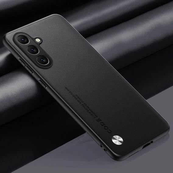 Шкіряний чохол для Samsung Galaxy M55 5G, leather hybrid, чорний
