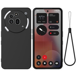 Чехол до Nothing Phone 3a Pro, Silicone Lite, чёрный