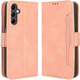 Футляр з клапаном для Samsung Galaxy M34, Card Slot, рожевий