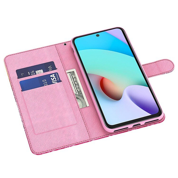 Откидной чехол для Xiaomi Redmi 13C / Poco C65, Wallet, Flowers