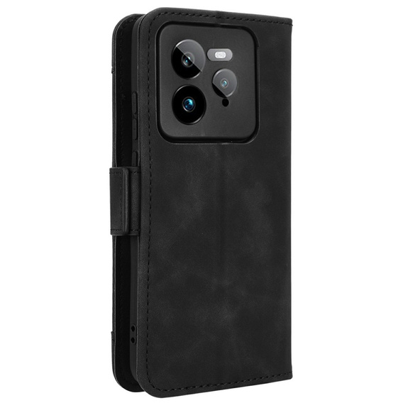 Футляр з клапаном для Realme GT 7 Pro, Card Slot, чорний