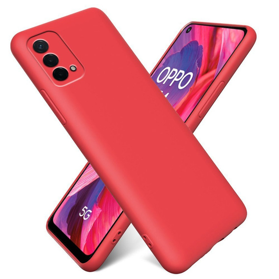 Чехол до Oppo A54 5G / A74 5G / A93 5G, Silicone Lite, красный