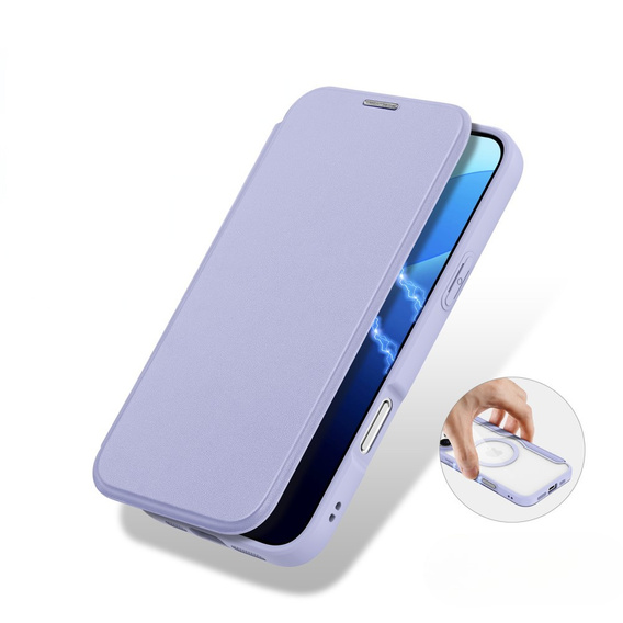Чехол Dux Ducis до iPhone 16 Pro Max, Skin X Pro, MagSafe, фиолетовый