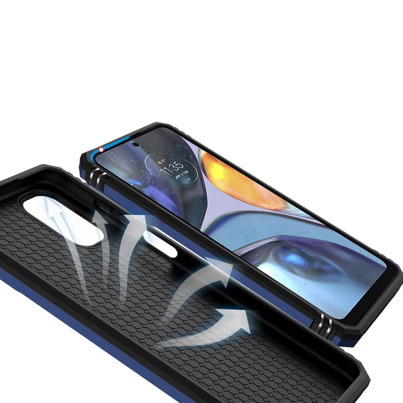 Чохол NOX Camera Slide Motorola Moto G22, CamShield Slide, синій