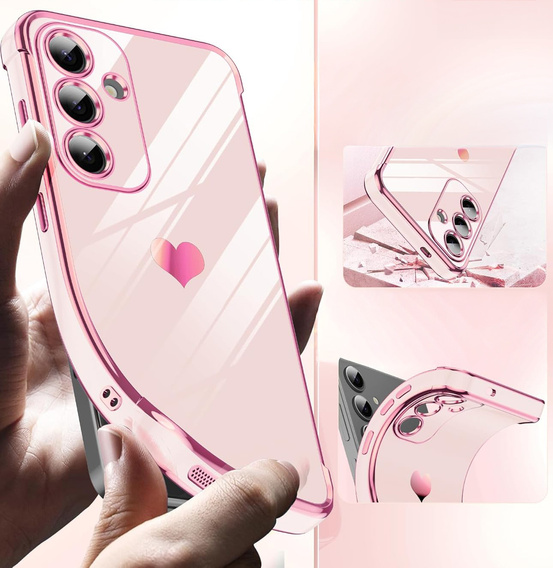 Чoхол до Samsung Galaxy S25 FE, Electro heart, рожевий rose gold