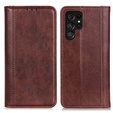 Чехол до Samsung Galaxy S24 Ultra, Wallet Litchi Leather, коричневый
