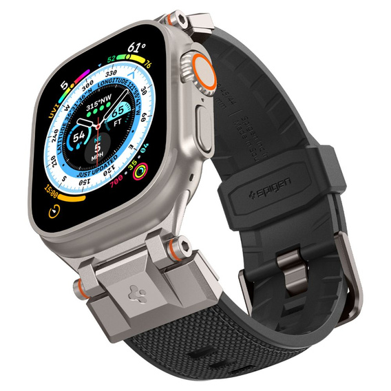 Ремінець SPIGEN для Apple Watch 1/2/3/4/5/6/7/8/SE/Ultra 42/44/45/49MM, Durapro Armor, чорний