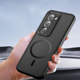 Матовий чохол для Xiaomi Redmi 15 5G / 4G, для MagSafe, напівпрозорий чорний