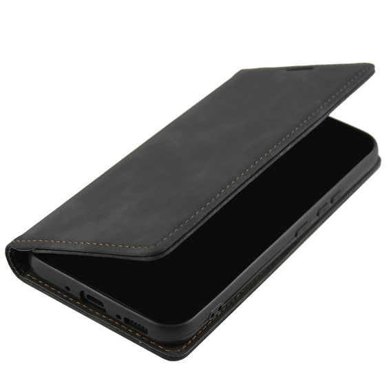 Чохол для Samsung Galaxy A54, ERBORD Vintage, гаманець з клапаном, чорний