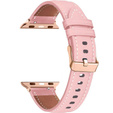 Кожаный ремешок для Apple Watch 1/2/3/4/5/6/7/8/SE/Ultra 42/44/45/49 мм, розовый