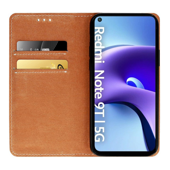 Чехол Wallet до Xiaomi Redmi Note 9T 5G, Dark Blue