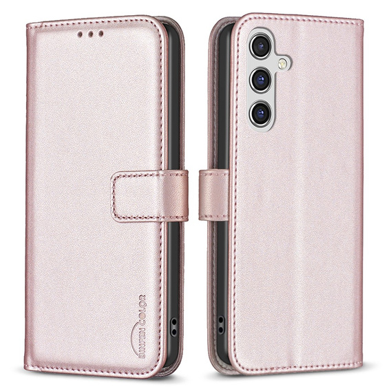 Чохол-сумка для Samsung Galaxy A35 5G, BINFEN Wallet, рожевий