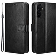 Откидной чехол для Samsung Galaxy A26, Crazy Horse Wallet, чёрный