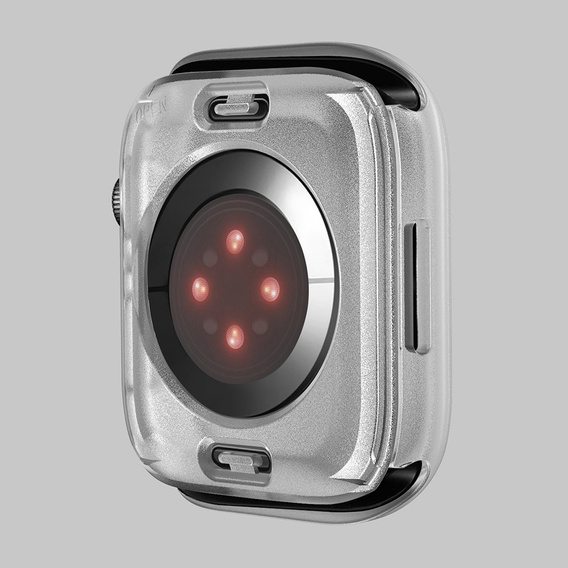 2в1 чехол и защитное стекло для часов Apple Watch 7/8/9 45mm, Transparent