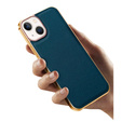 Чехол до iPhone 14 Plus, Cowhide Leather, зелёный