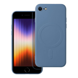 Чехол Silicone до iPhone 7/8/SE/SE 2022, MagSafe, Blue