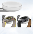 Індуктивний зарядний пристрій Qi2 3в1 15 Вт для iPhone / Apple Watch / Airpods / Galaxy / Galaxy Watch / Galaxy Buds, білий