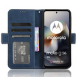Откидной чехол для Motorola Moto G56 5G, Card Slot, темно-синий