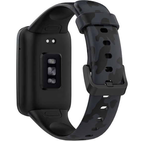 Силиконовый ремешок для Xiaomi Mi Band 7 Pro, Camouflage Grey