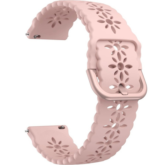 Силиконовый ремешок 22mm Soft Hollowed-out, Pink