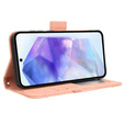 Откидной чехол для Samsung Galaxy A35 5G, Card Slot, розовый