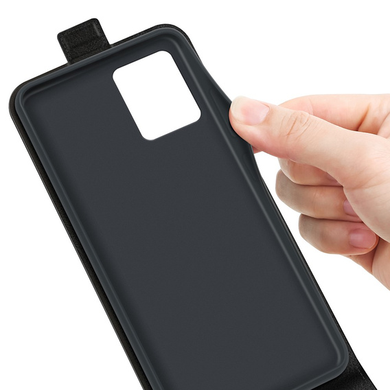 Футляр з клапаном для Motorola Moto G73 5G, Flip, чорний