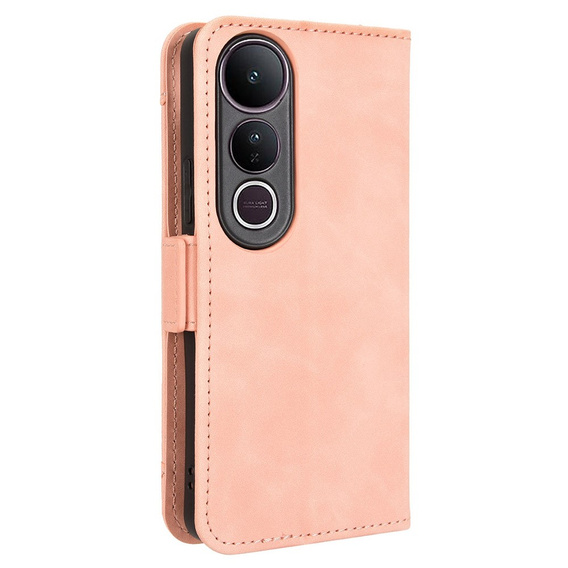Откидной чехол для Vivo V50 Lite 4G / 5G, Card Slot, розовый