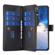 Откидной чехол для Samsung Galaxy A25 5G, Wallet Zipper Pocket, чёрный