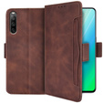 Откидной чехол для Sony Xperia 10 IV, Card Slot, коричневый
