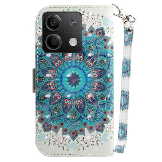 Откидной чехол для Xiaomi Redmi Note 13 5G, Wallet, Mandala Flower