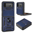 Чехол NOX Camera Slide Samsung Galaxy Z Flip3 5G, CamShield Slide, синий