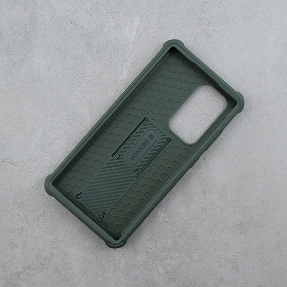 Бронированный чехол для Samsung Galaxy S23 Ultra, Dexnor Full Body (Two Frames), зелёный