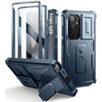 Броньований чохол для Samsung Galaxy S24 Ultra, Dexnor Full Body (Two Frames), темно-синій