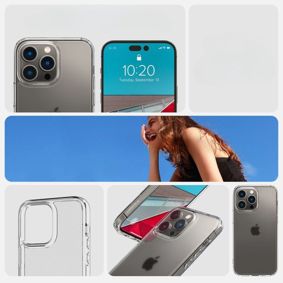 Чoхол Spigen до iPhone 14 Pro, Ultra Hybrid, матовий прозорий