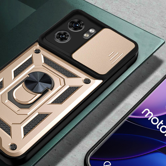 Чехол NOX Camera Slide Motorola Edge 40, CamShield Slide, золото