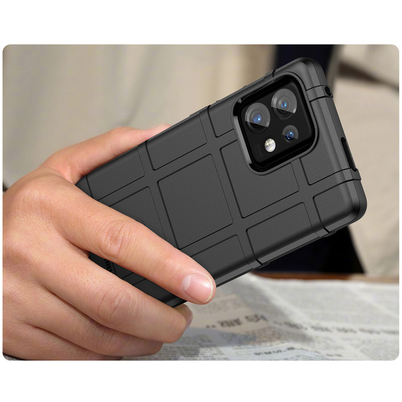 Чехол до Motorola Edge 40 Pro, Rugged Shield, чёрный